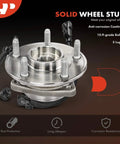 Front Wheel Bearing And Hub Assembly With ABS For Jeep Wrangler 2007 To 2010 4 Wheel ABS 5 Lug Compatible Heavy Duty