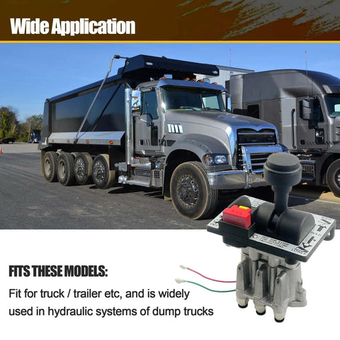PTO Hoist Air Shift Control Valve For Dump Trucks And Trailers, Heavy Duty Power Take Off Valve For Hydraulic Systems, Replacement AV-295 AV295 328388-79X 329358X, Safe Descent Design, Easy Install