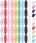 100 Sets Breakaway Clasps For Necklaces Safety Plastic Bead Connectors For Jewelry Making Multicolor Craft Supplies in rows
