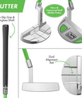 Putter from Junior Golf Club Set For Ages 3 To 5 Left Handed Beginner Starter Kit With Driver, 7 Iron, Putter And Lightweight Stand Bag