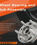 Front Wheel Hub And Bearing Assembly Pair Direct Fit For Buick Allure Lacrosse Regal Cadillac XTS CTS Malibu Impala Equinox Terrain Saab 9 5 5 Lug With ABS display