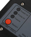 Close-up of control panel on Automatic Water Pressure Controller Switch 220V For Self Priming Pumps And Jet Pumps Garden Pumps.