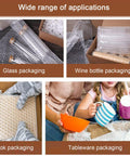 Rock Solid Vertical Bubble Wrap Roll Dispenser Heavy Duty Film Packing Station Foldable Cushioning Wrap Holder for book packaging.