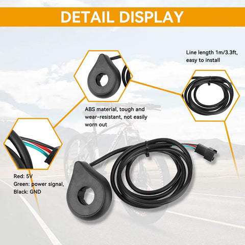 Pedal Assist Sensor Kit For Electric Bicycles 12 Magnets Speed Sensor Bike Pedal Assist System For Road And Mountain Bikes Cycling Accessory Easy Install And Quick Setup For A Smooth Boost