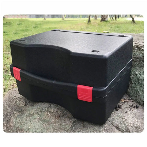 Rugged Plastic Tool Box With Cushioned Sponge Inserts Portable Multi Size Tool Organizer for home, garage, or on the go outdoors