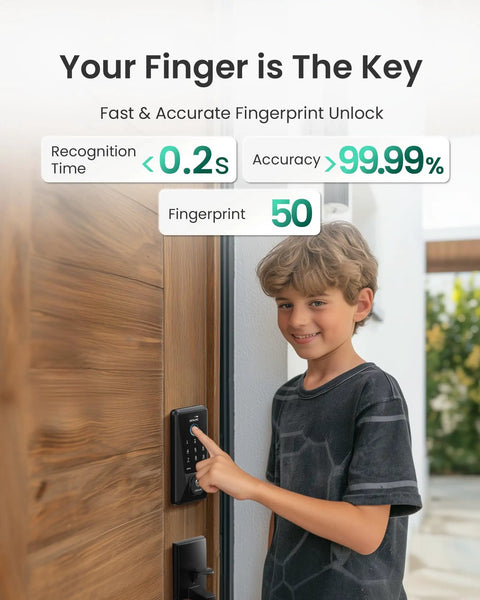 Hassle Free Wifi Enabled Fingerprint Smart Keypad Door Lock With Smooth Sailing App Control And Instant Push Alerts For Stress Free Home Entry Without Monthly Subscriptions