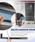 Ice Machine Water Hose Replacement For 4A1551-03 Spray Tube Rubber Hose C for Hoshizaki ice makers, shown with leak solutions.