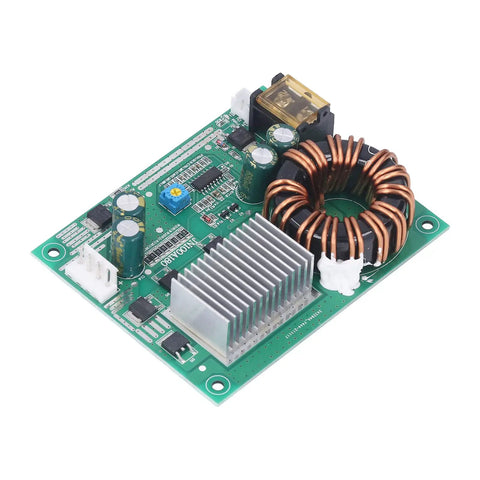 DC To DC Boost Converter Adjustable Step Up Module 185 Watt EV Power Supply with copper coil and heat sink.