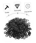 Heavy Duty Wave Washers Kit 500 Pieces, Compression Type Spring Gaskets With Wave Design, Steel Construction For Anti Loosening On Automotive, Machinery, And DIY Projects, Built To Last, Rock Solid, And Easy To Use. black steel wave washers pile