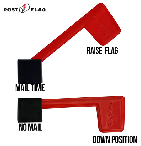Universal Peel And Stick Mailbox Flag Replacement No Tools Needed Fits Any Mailbox Easy Install Rustproof Powder Coated Metal Sticks To Wood Metal Plastic And Other Smooth Surfaces