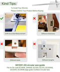 Precision Circular Saw Edge Guide Replacement Part Fits Standard Cordless Tools True Straight Cutting Rail measurement comparison image.