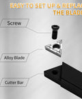 SENDUO 5/16in indexable carbide turning inserts holder set diagram with screw, alloy blade, and cutter bar