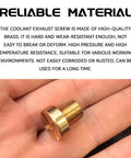 Premium Brass Radiator Coolant Expansion Tank Bleeder Screw With Heavy Duty Rubber O Ring Direct Drop In Swap Replacement For Oem 17111712788 Compatible With Bmw X3 X5 Z3 Z4 No Sweat Install held in hand