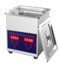 Top Rated 2 Liter Digital Ultrasonic Cleaner With Heater And Timer, Efficient 40kHz Bath For Glasses, Jewelry, Watches, Rings, Coins, And Small Hardware Artifacts Cleaning Machine For Home Use And Degreasing Tasks in stainless steel.