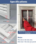 Specifications for Heavy Duty Aluminum Wall Access Panel With Secure Magnetic Latch And Crisp White Louvered Vents For No Sweat Drywall Inspection And Top Shelf Airflow Control 36 By 48 Inch