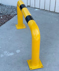 High Profile Machine Safety Guard 24 Inch High By 48 Inch Long, Fixed Industrial Barrier For Vehicle Impact Protection