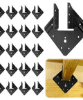 20 Pack Black Hurricane Ties For Rafters Made Of 13 Gauge Carbon Steel With Rust Resistant Black Powder Coat Fit 2x4 And 2x6 Trusses