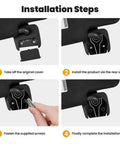 Installation steps for Ram 1500 Sun Visor Repair Kit Two Pack Easy Clip Replacement for Sagging Noisy Visors