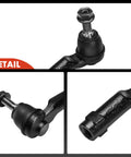 Front Outer Tie Rod End Replacement For Chrysler 200 2015 2017 And Dodge Dart 2013 2016 Fits Front Outer Left And Right Driver And Passenger Sides Fixes Uneven Tire Wear And Improves Steering Response For Front Suspension, black steel ball joint detail