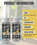 Ultra Fine Graphite Powder Lubricant For Locks Hinges And Window Tracks 3000 Mesh 60ml bottles with usage details.