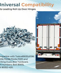 Beefy 50 Pack One And A Quarter Inch Carriage Bolt And Nut Kit For Box Trucks And Roll Up Doors Replacement Hardware Set With Lock Nuts, steel bolts with truck door