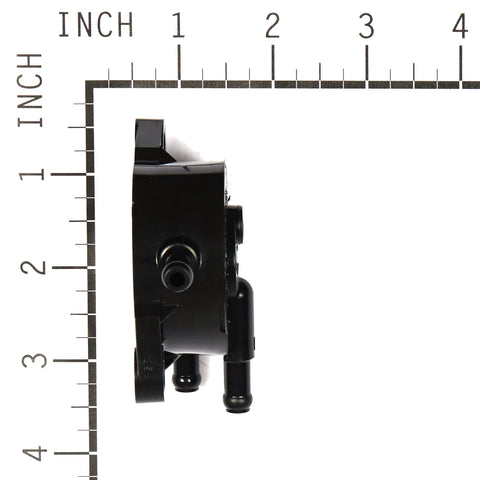 Side view of Durable Fuel Pump Replacement For 12Y000 And 185000 Series Engines against a ruler for scale.