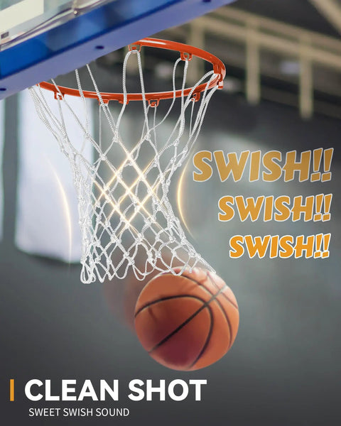 Outdoor Basketball Net Replacement Game Ready Pro Grade Heavy Duty For Standard Hoops All Weather Anti Whip 12 Loop Nylon Net