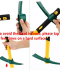 15 Inch Solid Pick Mattock Forged Garden Tool With Tough As Nails Heavy Duty Fiberglass Handle demonstration steps