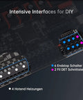 Close-up view of Octopus V1.1 32Bit Silent Control Board For 3D Printers With 8 Axis TMC2209 Drivers showing connection points.