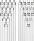 Crazy Bright 34 Inch T5 Linear Fluorescent Lamp 39W 3100 Lumens 3500K Neutral White With G5 Bi Pin Base High Performance Straight Tube 40 Pack RoHS Compliant