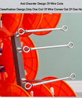 Heavy Duty Wire Spool Rack With Anti Vibration Wheels Keeps 4 To 6 Reels In One Handy Spot for electrical workshops
