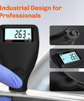 Paint Thickness Gauge Pro Grade for Cars Digital Coating Meter 0 to 2500 Micrometers Car Paint Tester, handheld on metal panel