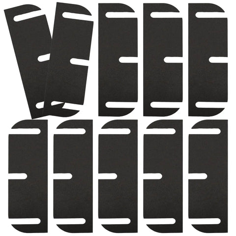 10 Pack Black Door Hinge Shims, 3.5 Inch Spacers, Trimable to Eliminate Gaps and Sticking Doors, 0.04 Inch Thick