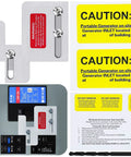 Generator Interlock Kit for BR Series 150 and 200 Amp Panels, safe backfeed, includes caution labels and hardware