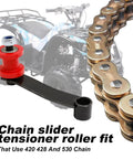 Beefed Up Chain Tensioner Replacement For ATV Go Kart 110Cc 125Cc 150Cc 200Cc 250Cc 420 428 530 Chain With Spring Roller Guide