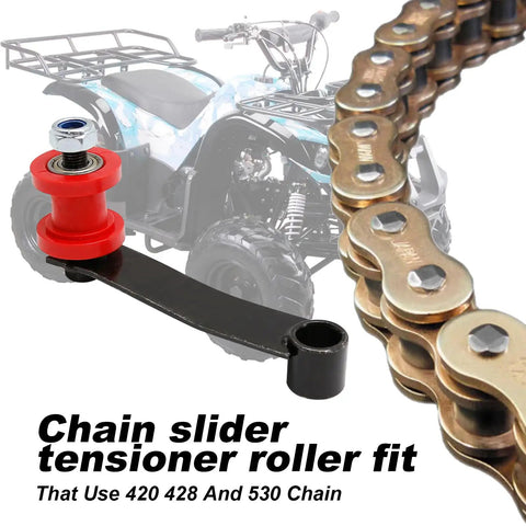 Beefed Up Chain Tensioner Replacement For ATV Go Kart 110Cc 125Cc 150Cc 200Cc 250Cc 420 428 530 Chain With Spring Roller Guide