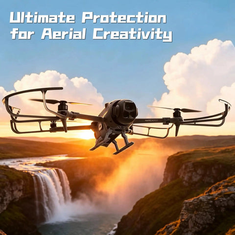 All In One Drone Protection Kit With Landing Gear Propeller Guard Lens Cover And 9H Tempered Glass Screen Protector For Mavic 4 Pro