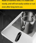 Heavy Duty Stainless Steel Dust Collector Hood Straight Shot Vacuum Adapter Sleeve For Shop Fume Extraction And Particulate Control Setup No Bull Hassle Quick Mount Gear close-up showing durable stainless steel construction.