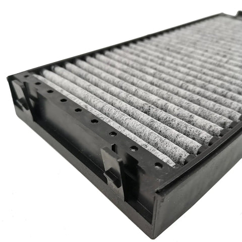 Black and gray activated-carbon Cabin Air Filter For BMW X5 2007 2018 And X6 2008 2019 Drop-In Replacement Easy Install