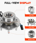 Full-view display of 4WD Front Wheel Hub Bearing Assembly With ABS For Chevy Silverado Tahoe Suburban Express 1500 SUVs