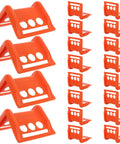 Orange 20 Pack Plastic Flatbed Edge And Corner Protectors For Trucks Heavy Duty Ratchet Strap And Winch Guard All Around Corner