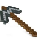 Life Size Minecraft Iron Pickaxe Prop for Collectors and Players, realistic plastic tool for roleplay on white background