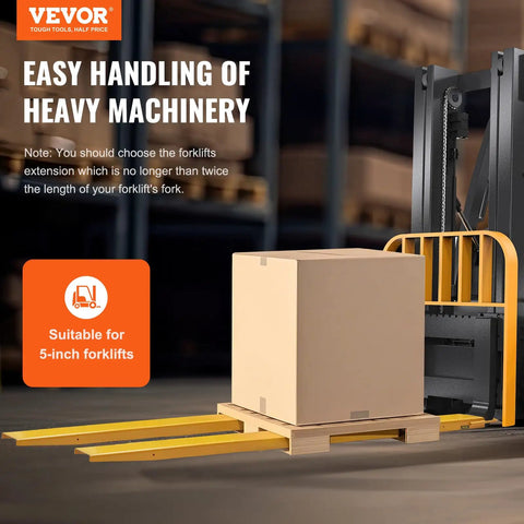 Tank Built Forklift Extensions 96 Inch Pallet Spreaders 5 5 Inch Width Double Pack Carbon Steel Rig For Rough Warehouse Grind And Smooth Heavy Hauling Without Breaking A Sweat