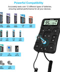 Battery Health Tester For AA AAA C D 9V And More Universal Battery Checker For 12 Types Of Batteries Household Batteries Status Readout Easy To Use Includes Welcome Guide And Lifetime Customer Support, digital display testing batteries