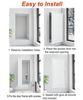 Easy installation steps for Solid Aluminum Access Door For Crawl Spaces And Attics With Heavy Duty Hinges and Dead Nuts Secure Locking Cover.