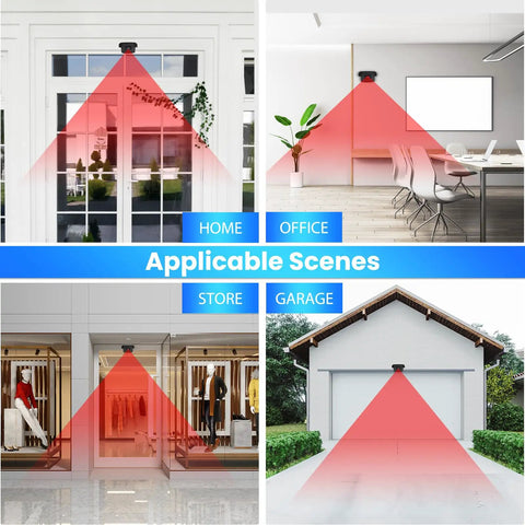 Wireless Driveway Alarm System With 600 Foot Range All Weather Outdoor Motion Sensor And Microwave Infrared Detector in various scenes