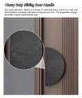 Half Moon Door Handles Set With 12 Inch Aluminum Push Pull Levers, rust resistant semicircular design on wooden door
