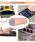 High Conductivity Copper Foil Tape For Guitar EMI Shielding Wide Adhesive Copper Sheet For Electronics and Transformers
