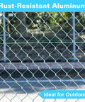 Heavy-Duty Aluminum Cable Crimp Sleeves Set Of 200 One Sixteenth Inch Loop Ferrules For Wire Rope Outdoor Indoor Use Built Tough For Fishing And Dog Leashes on chain link fence