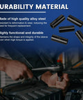 Heavy Duty Tap Socket Set For Tight Spaces With Vinyl Tap Holder Includes Five Sockets From 5/8 To 1 Inch And 16mm To 25mm